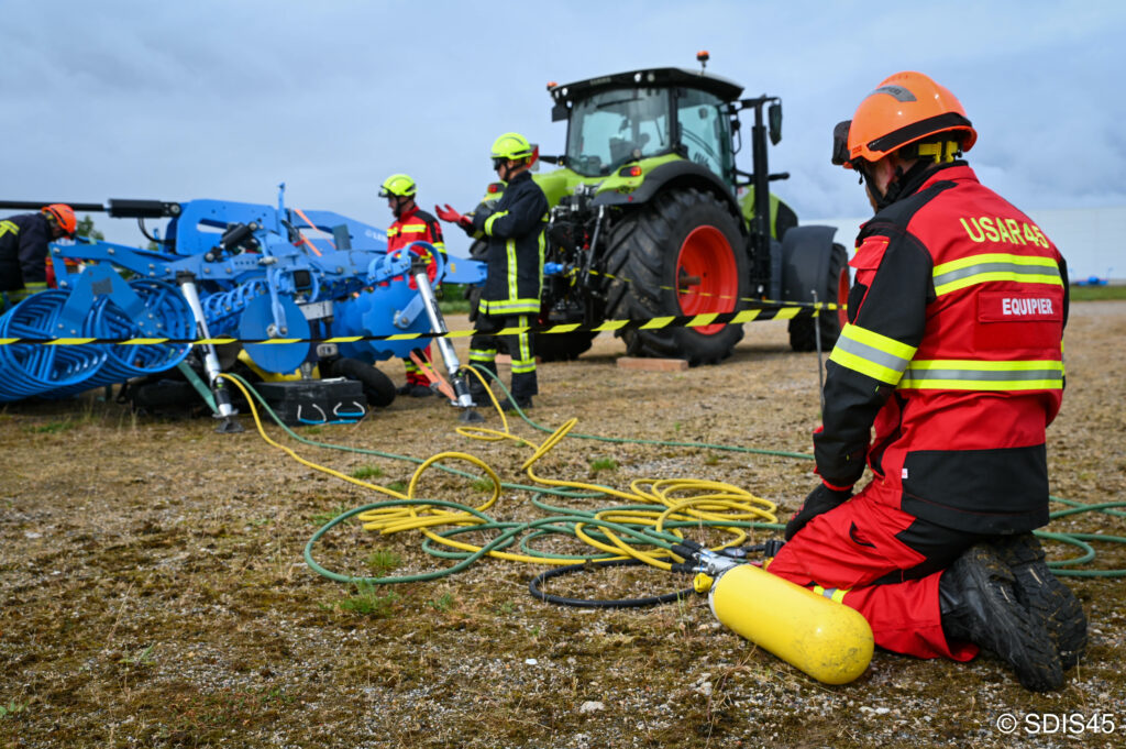 Premier entraînement USAR dédié au secours routier lourd